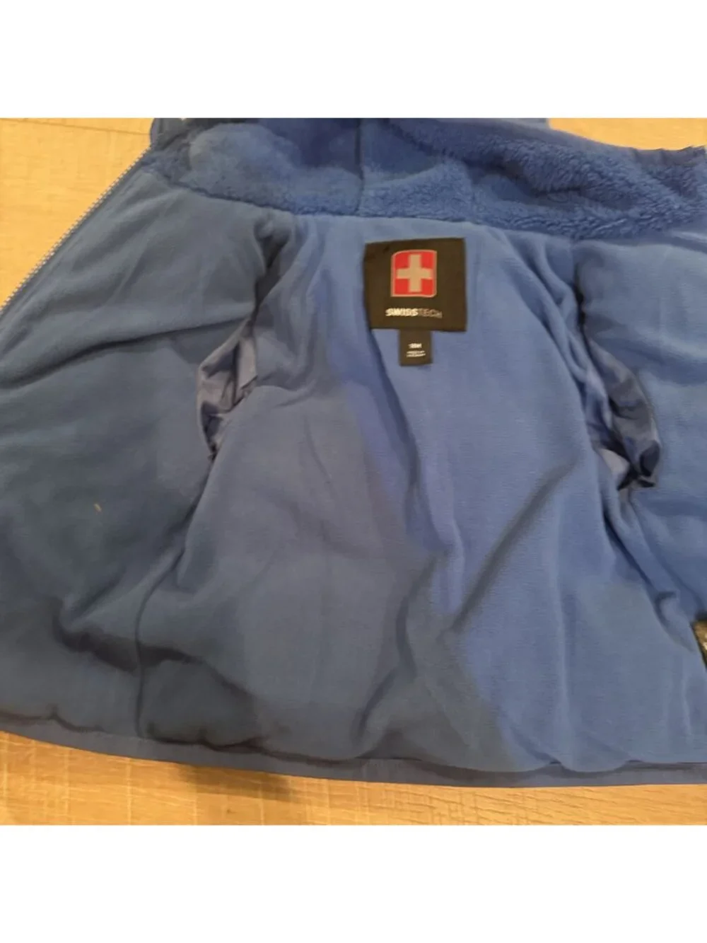 Swisstech Boys Hooded Blue Jacket Coat Size 18 Month